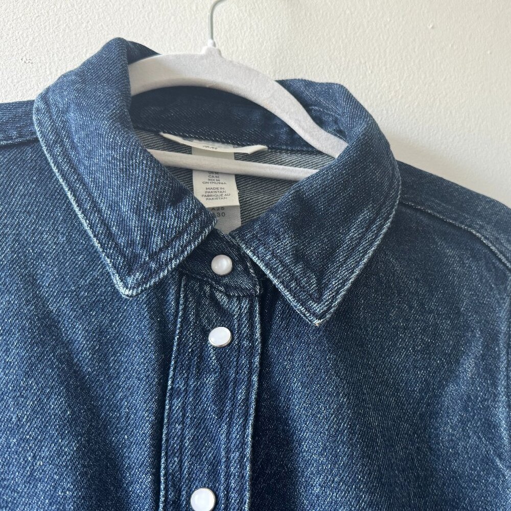 H&M Dark Denim Blouse - Picture 3 of 6